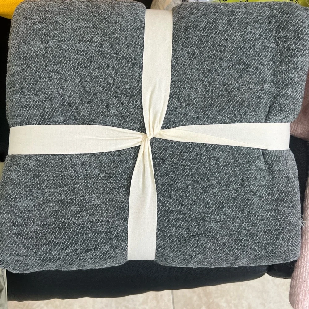 West Elm Charcoal Throw Blanket